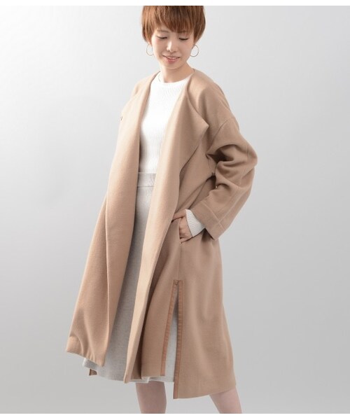 LE JUN（ルジュン）の「ウールモッサガウンコート（ジャケット/アウター・グレー/ベージュ・S/M）」の11枚目の写真