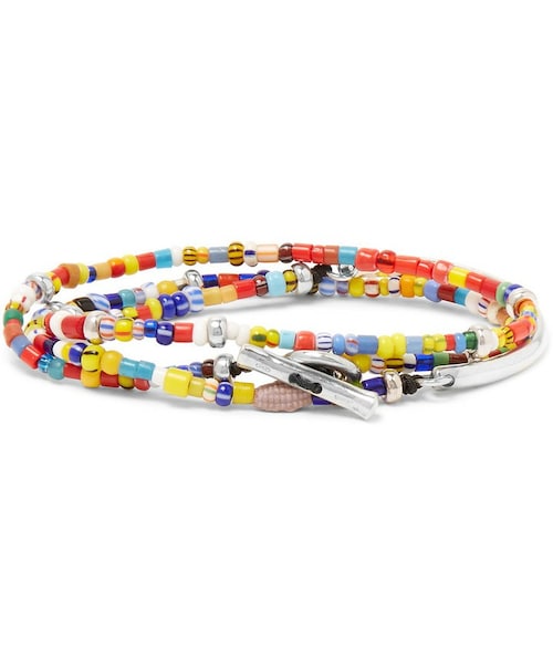 ISAIA（イザイア）の「Isaia Saracino Glass and Silver Wrap Bracelet