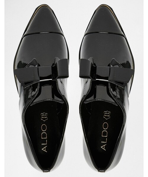ALDO(アルド)の「ALDO Gazoldo Black Patent Flat Shoes(シューズ・レディース・Black・US 8/US 10/US 7)」の3枚目の写真