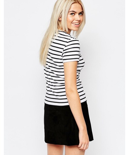 MONKI（モンキ）の「Monki Stripe Tee（Tシャツ/カットソー・レディース・Multi・US 4）」の3枚目の写真