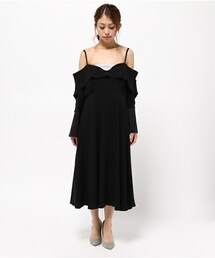 マメクロゴウチ　ワンピース オフショルダー　レア mame kurogouchi マメ クロゴウチ 16SS ショルダーデザイン