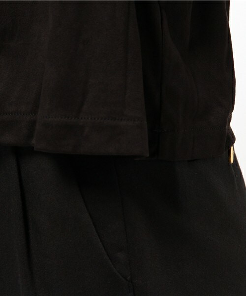 archives（アルシーヴ）の「スエードフレアスリーブトップス（シャツ/ブラウス・レディース・ブラック/カーキ/キャメル・MEDIUM）」の10枚目の写真