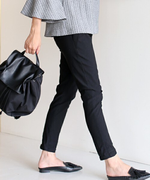 Bou Jeloud（ブージュルード）の「【セール除外品】ハイテンションタックパンツ（フル丈）（その他パンツ・レディース・ブラック/カーキ/ネイビー/キャメル/A/B/ベージュ/オリーブ/C・36/38/40）」の15枚目の写真