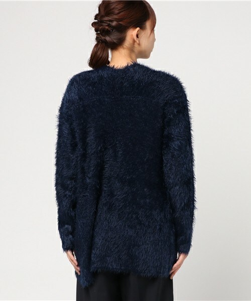 Bou Jeloud(ブージュルード)の「【AWカタログ掲載】シャギーニットカーディガン(カーディガン/ボレロ・レディース・グレー/ライトグレー/ネイビー・FREE)」の10枚目の写真