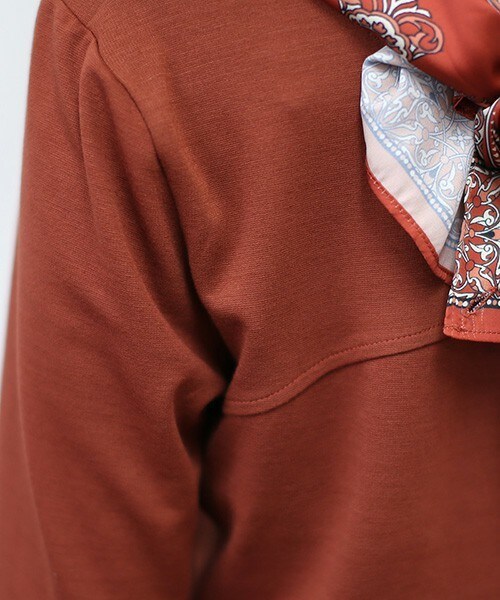 Bou Jeloud（ブージュルード）の「【AWカタログ掲載】4WAYパネルスカーフチュニック（Tシャツ/カットソー・レディース・ブルー/オレンジ・FREE）」の20枚目の写真