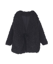 merry jenny | もじゃもじゃリボンコート(ジャケット/アウター)