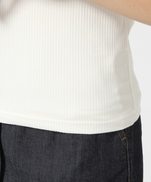 LOWRYS FARM（ローリーズファーム）の「テレコフリルプルオーバー（トップス・オフ/ボーダー/グレー/テラコッタ・M/L）」の11枚目の写真