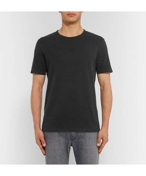 Acne Studios（アクネストゥディオズ）の「Acne Studios Eddy Slim-Fit Cotton Jersey T-Shirt（Tシャツ/カットソー・メンズ・Black・XS/S/M/L/XL）」の4枚目の写真