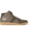 Maison Margiela | Maison Margiela Replica Suede and Leather High-Top Sneakers(球鞋)