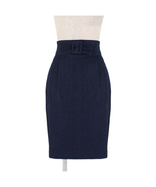 an another angelus(アンアナザーアンジェラス)の「コルセットベルト風タイトスカート/an another angelus(デニムスカート・レディース・その他)」の3枚目の写真