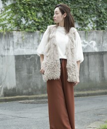 actuel | ラビット・ラムファーベスト(その他アウター)