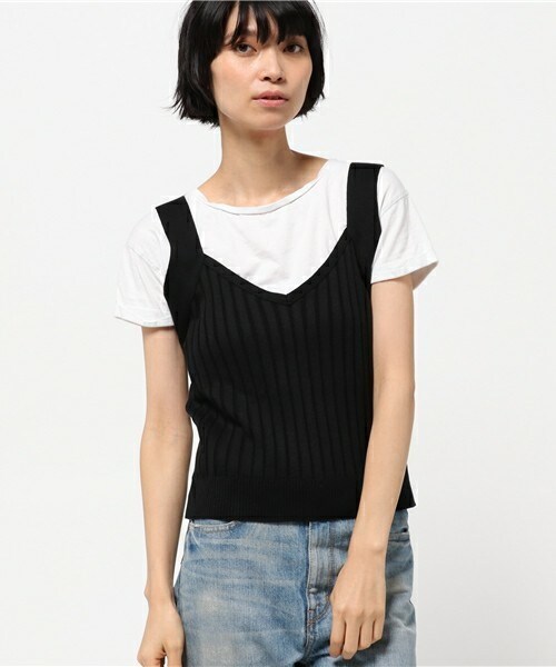 archives（アルシーヴ）の「【店舗限定商品】12Gワイドリブビスチェ（ニット/セーター・レディース・オフホワイト/ブラック/グレー/ブラウン・MEDIUM）」の2枚目の写真