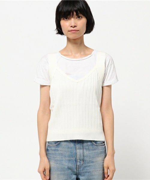 archives（アルシーヴ）の「【店舗限定商品】12Gワイドリブビスチェ（ニット/セーター・レディース・オフホワイト/ブラック/グレー/ブラウン・MEDIUM）」の5枚目の写真