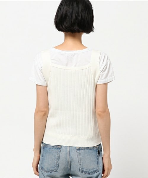 archives（アルシーヴ）の「【店舗限定商品】12Gワイドリブビスチェ（ニット/セーター・レディース・オフホワイト/ブラック/グレー/ブラウン・MEDIUM）」の7枚目の写真