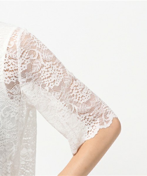 archives（アルシーヴ）の「レース地＋ボドレーアンサンブル（シャツ/ブラウス・レディース・オフホワイト/ブラック/ブラウン・MEDIUM）」の9枚目の写真