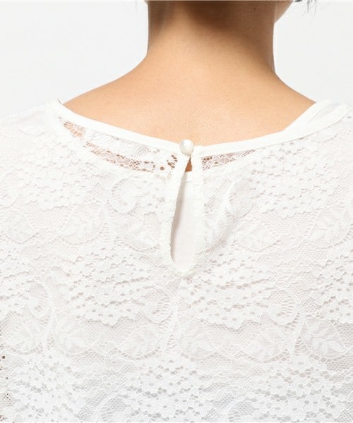 archives（アルシーヴ）の「レース地＋ボドレーアンサンブル（シャツ/ブラウス・レディース・オフホワイト/ブラック/ブラウン・MEDIUM）」の8枚目の写真