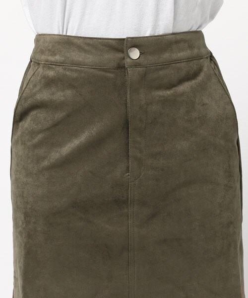 archives（アルシーヴ）の「フェイクスエード台形スカート（スカート・レディース・ベージュ/カーキ/キャメル/オレンジ・MEDIUM）」の8枚目の写真