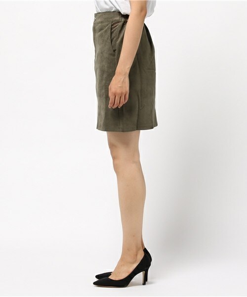 archives（アルシーヴ）の「フェイクスエード台形スカート（スカート・レディース・ベージュ/カーキ/キャメル/オレンジ・MEDIUM）」の6枚目の写真