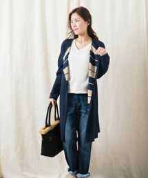 actuel | ボーダーダブルフェイストッパー(その他アウター)