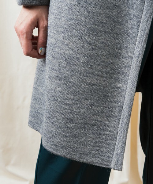 actuel(アクチュエル)の「ボーダーダブルフェイストッパー(その他アウター・レディース・グレー/ネイビー/ピンクベージュ・FREE)」の11枚目の写真