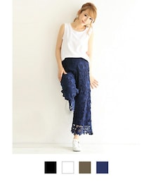 Rocotta by MOERY | Rocotta(ロコッタ) 美丈レースガウチョ(単品)(その他パンツ)