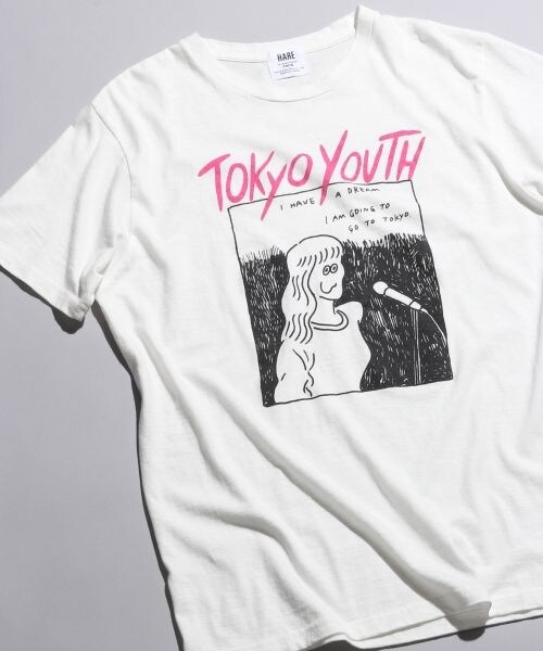 HARE(ハレ)の「LADIES TOKYO-ROCK TEE(トップス・オフホワイト・FREE)」の1枚目の写真