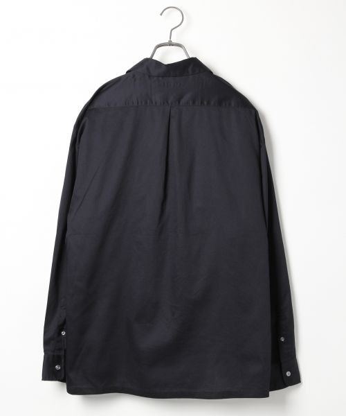 RAGEBLUE(レイジブルー)の「サテンオープンカラーシャツ(トップス・ワイン/キャメル/ネイビー・M/L)」の4枚目の写真