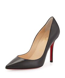 Christian Louboutin | Christian Louboutin Apostrophy Pointed Red-Sole Pump, Black(パンプス)