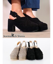 KORMARCH | クロスヒールサンダル(サンダル)