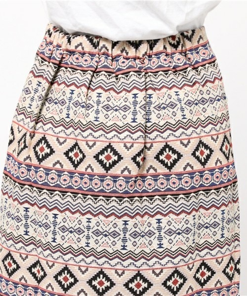 archives（アルシーヴ）の「ジャガードタイトスカート（スカート・レディース・オフホワイト/ネイビー・MEDIUM）」の6枚目の写真