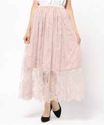 archives | レースシアーマキシスカート(スカート)