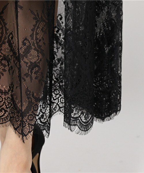 archives（アルシーヴ）の「レースシアーマキシスカート（スカート・レディース・オフホワイト/ブラック/ピンク・MEDIUM）」の8枚目の写真