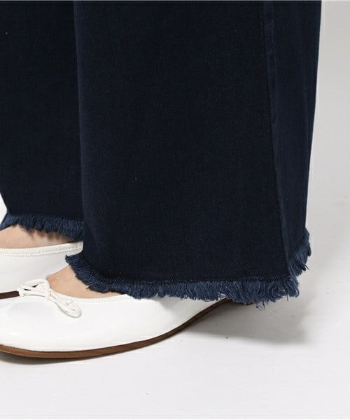 archives（アルシーヴ）の「フリンジデニムワイド（デニムパンツ・レディース・ネイビー/ロイヤルブルー・SMALL/MEDIUM）」の9枚目の写真