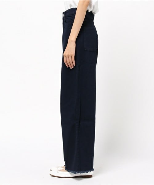 archives（アルシーヴ）の「フリンジデニムワイド（デニムパンツ・レディース・ネイビー/ロイヤルブルー・SMALL/MEDIUM）」の4枚目の写真