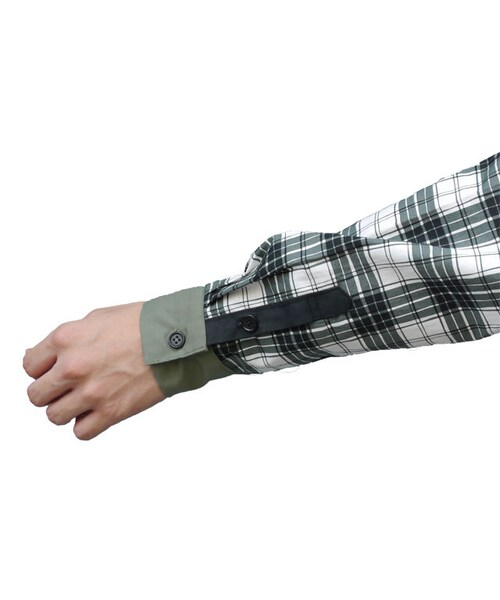 NIRAME.CO（ニラメッコ）の「ラブレターしゃつ  カーキチェック（シャツ/ブラウス・メンズ・その他）」の7枚目の写真