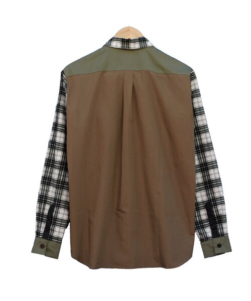 NIRAME.CO（ニラメッコ）の「ラブレターしゃつ  カーキチェック（シャツ/ブラウス・メンズ・その他）」の6枚目の写真