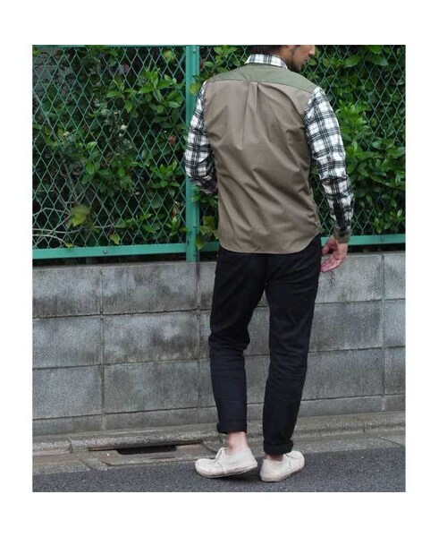 NIRAME.CO（ニラメッコ）の「ラブレターしゃつ  カーキチェック（シャツ/ブラウス・メンズ・その他）」の5枚目の写真