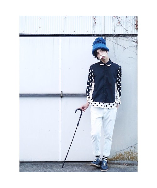 NIRAME.CO（ニラメッコ）の「アコーディオンしゃつ。（シャツ/ブラウス・メンズ・その他）」の3枚目の写真