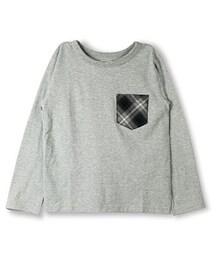 BRANSHES | オンブレチェック切り替え長袖Tシャツ(Tシャツ/カットソー)