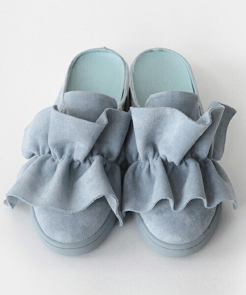 DHOLIC(ディーホリック)の「ラッフルフラットサボ(その他シューズ・レディース・グレー/ディープスカイブルー/ピンク/ブラック・S(225~230)/M(235~240)/L(245~250))」の3枚目の写真