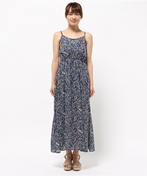 archives（アルシーヴ）の「【店舗限定商品】ペイズリー柄ロングキャミワンピース（ワンピース・レディース・ブラック/ネイビー・MEDIUM）」の3枚目の写真