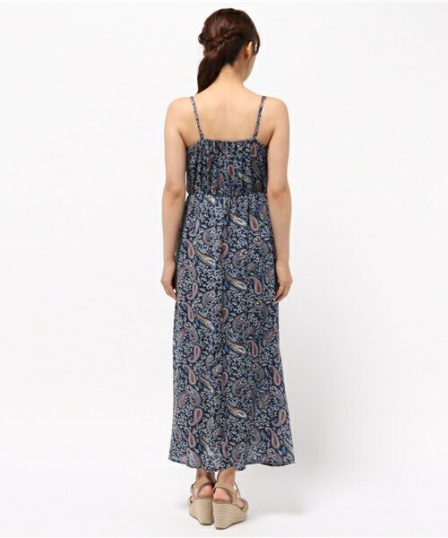 archives（アルシーヴ）の「【店舗限定商品】ペイズリー柄ロングキャミワンピース（ワンピース・レディース・ブラック/ネイビー・MEDIUM）」の5枚目の写真