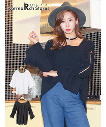 KORMARCH | フレアスリーブ長袖(シャツ/ブラウス)