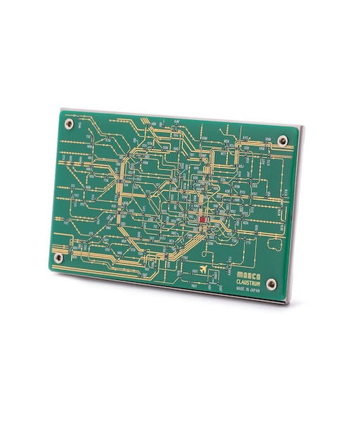 在庫切れ品】moeco 東京回路線図 名刺入れ 緑