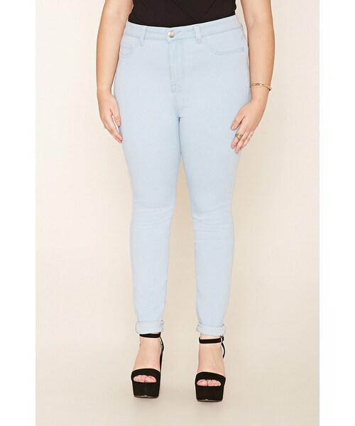FOREVER 21(フォーエバー トゥエンティーワン)の「FOREVER 21+ Plus Size Skinny Jeans(デニムパンツ・レディース・Black/Blue・12/14/16/18/20)」の8枚目の写真