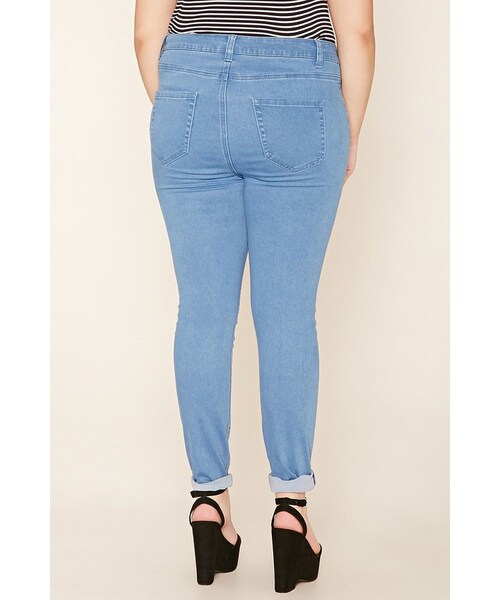 FOREVER 21(フォーエバー トゥエンティーワン)の「FOREVER 21+ Plus Size Skinny Jeans(デニムパンツ・レディース・Black/Blue・12/14/16/18/20)」の9枚目の写真