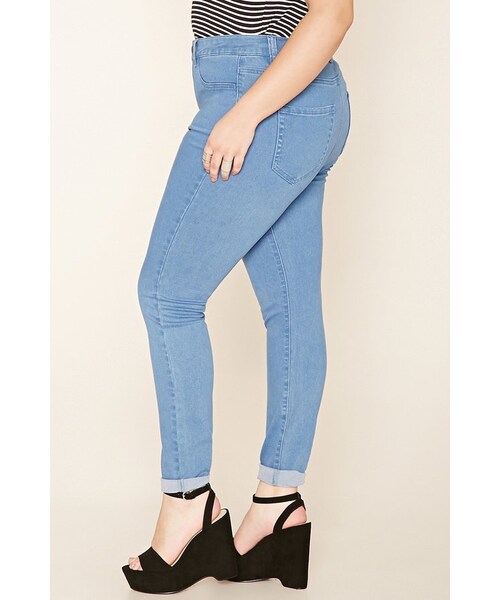 FOREVER 21(フォーエバー トゥエンティーワン)の「FOREVER 21+ Plus Size Skinny Jeans(デニムパンツ・レディース・Black/Blue・12/14/16/18/20)」の13枚目の写真