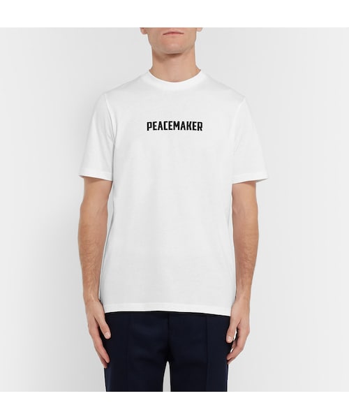 OAMC(オーエーエムシー)の「OAMC Printed Cotton-Jersey T-Shirt(Tシャツ/カットソー・メンズ・White・S/M/L/XL)」の3枚目の写真