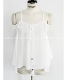INSTYLEFIT | タッセルストリングオフショルダーブラウス(シャツ/ブラウス)