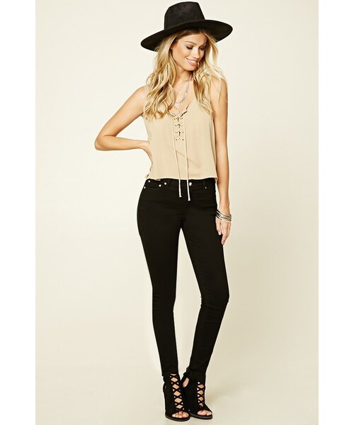 FOREVER 21(フォーエバー トゥエンティーワン)の「FOREVER 21 Contemporary Skinny Jeans(デニムパンツ・レディース・Black/Green・24/25/26/27/28/29/30)」の8枚目の写真